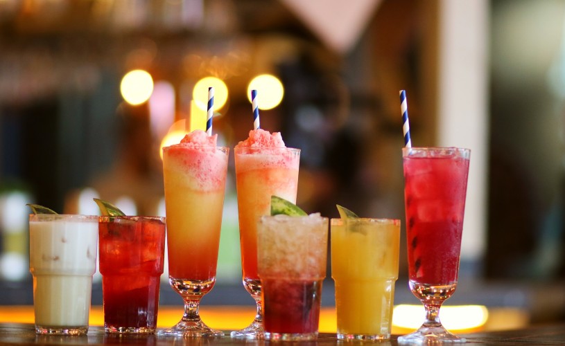 Selection of mocktails at Turtle Bay